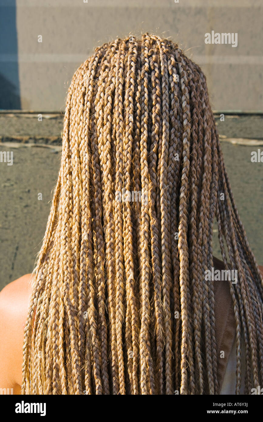 Female braided hair posing hi-res stock photography and images - Alamy