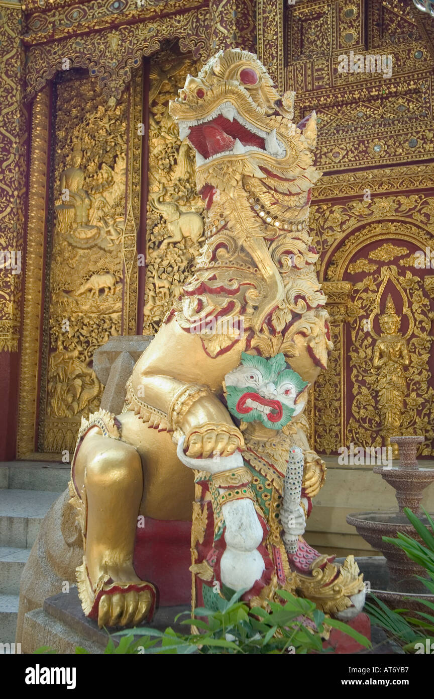 Mahawan Temple Chiang Mai Northern Thailand South East Asia Stock Photo ...