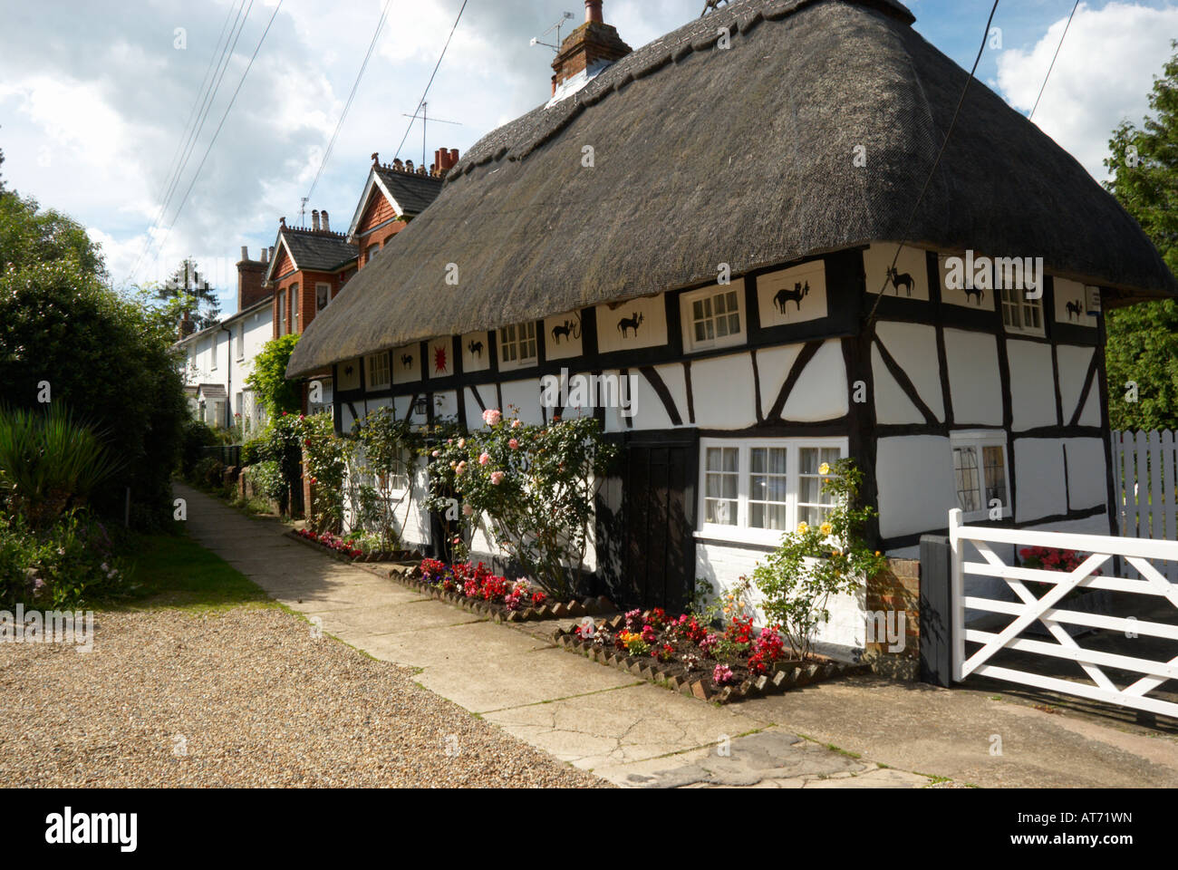 Cottages, Henfield Stock Photo