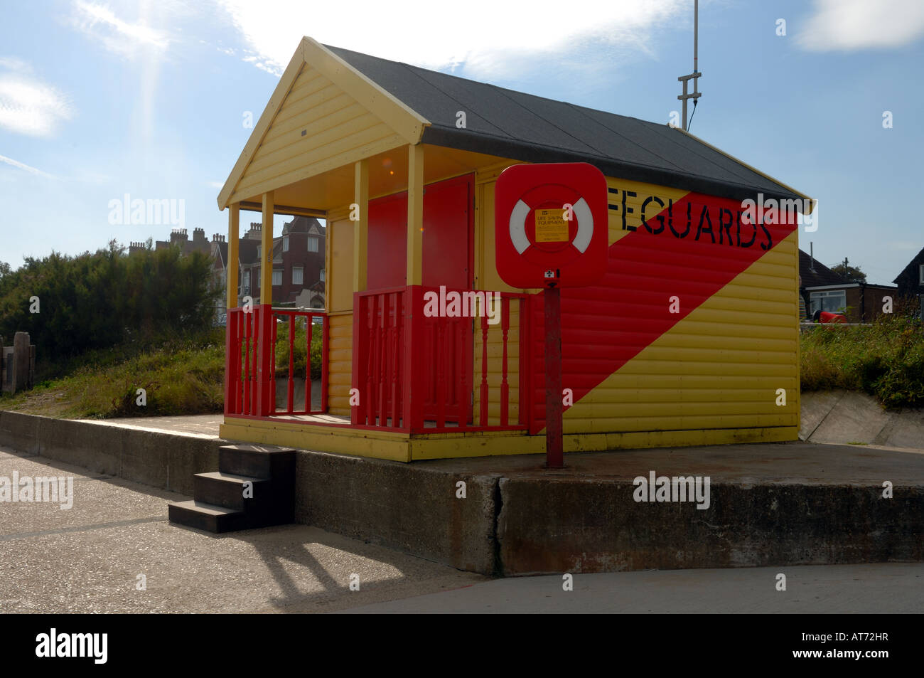 Lifeguards hut, Southwold-on-Sea, Suffolk Stock Photo