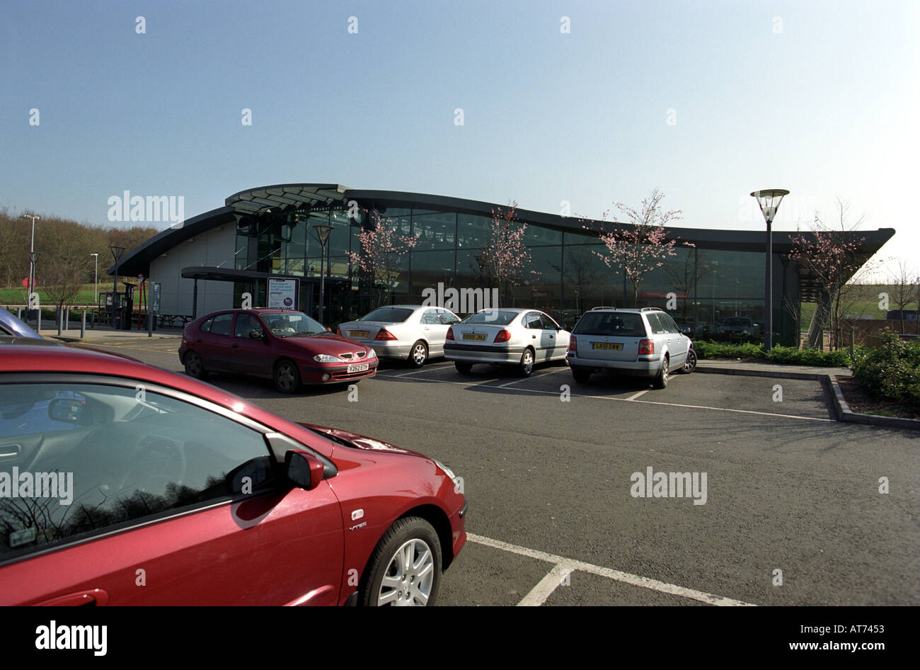 Winchester services on the M3 motorway Stock Photo