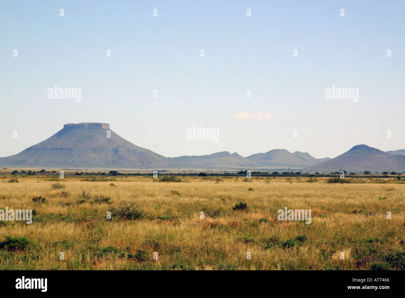 Karoo landscape South Africa semi desert Stock Photo