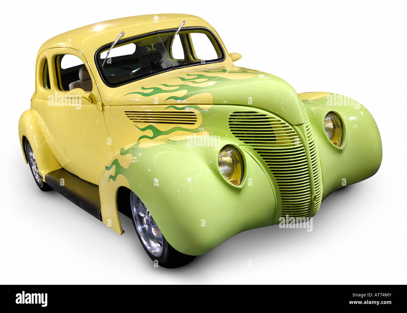 License and prints at MaximImages.com - Hot rod Ford Coupe 1938 retro car Stock Photo