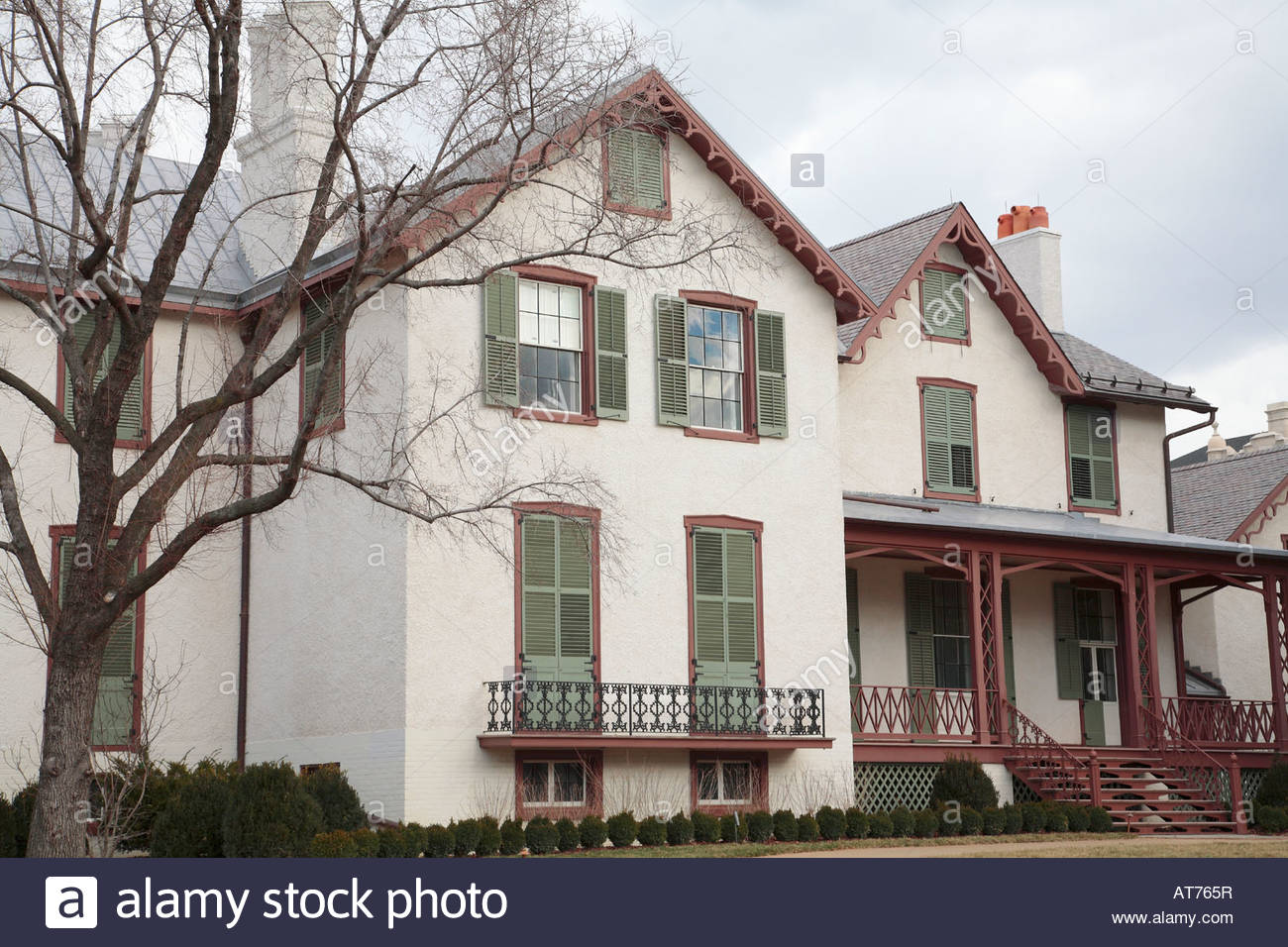 Rear Of The Lincoln Cottage In Washington Dc Stock Photo 16224610