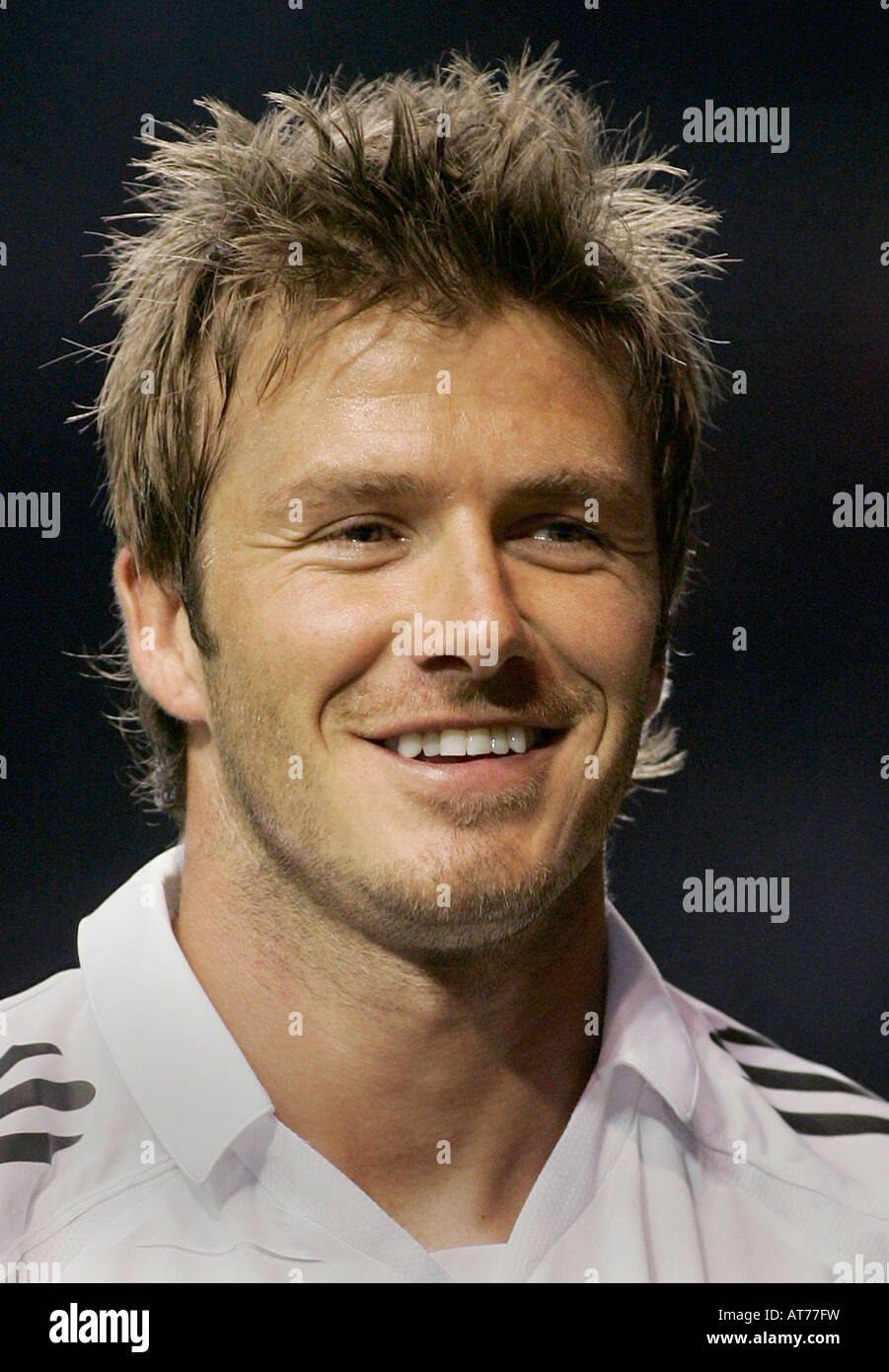 Real Madrid S David Beckham Of England Smiles During A Soccer