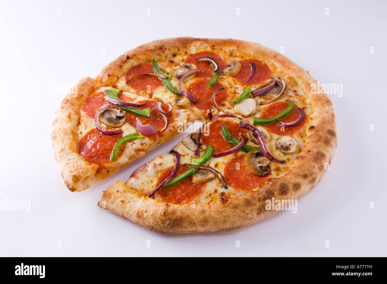 A hot fresh Pizza pie Stock Photo