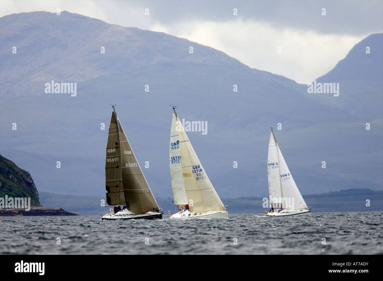 Sailing in Scotland Stock Photo Alamy
