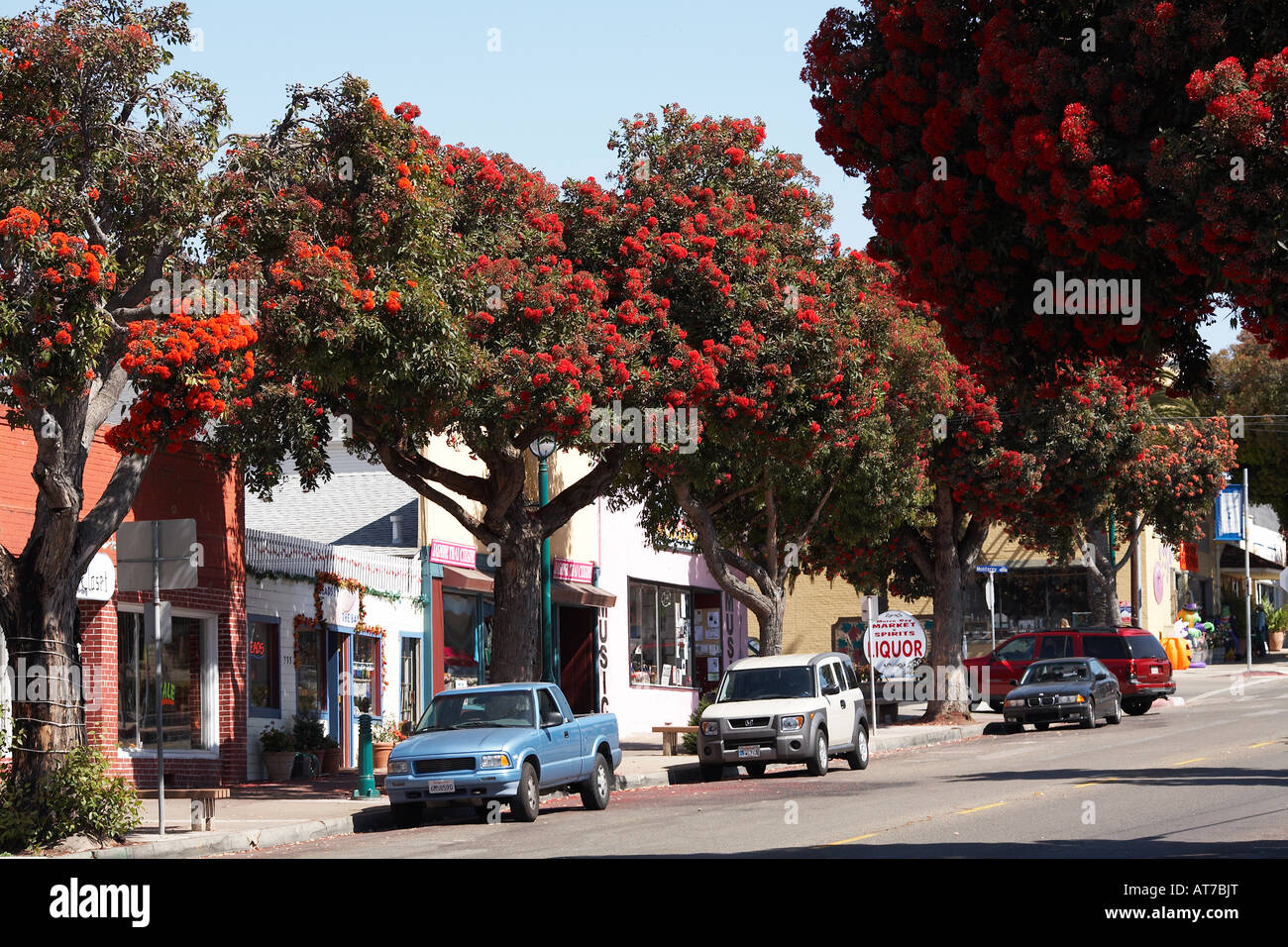 Town Shops Morro Bay, San Luis Obispo County, California, USA Stock Photo