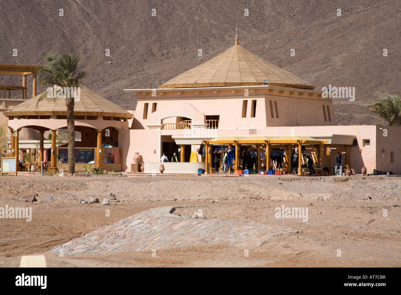 Taba Sinai Egypt North Africa February The main centre of Red Sea Waterworld Stock Photo