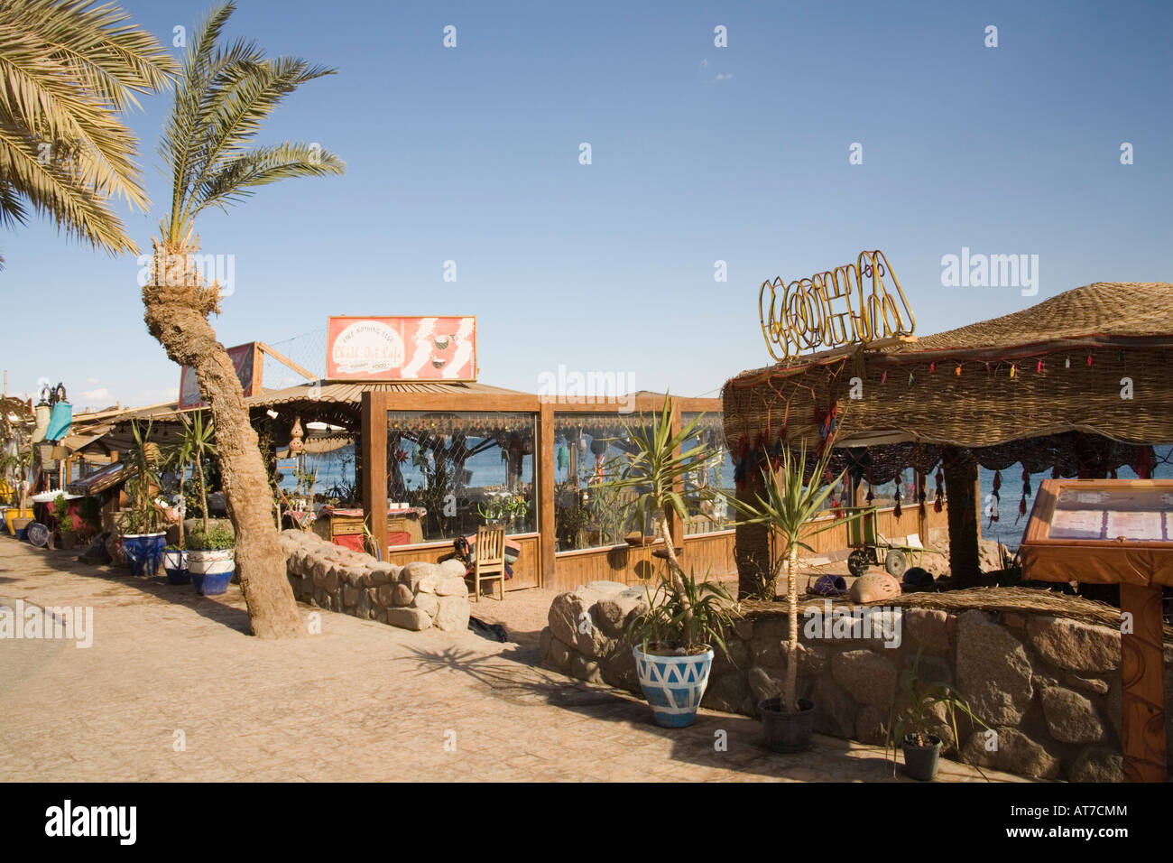 Dahab Sinai Egypt North Africa February Some of the many beach side
