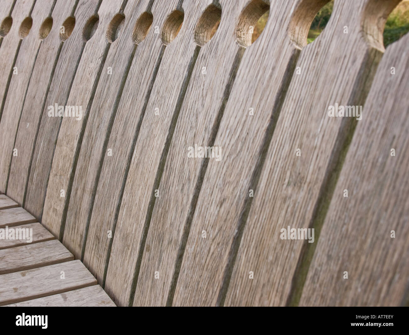 Wood bench, detail Stock Photo Alamy