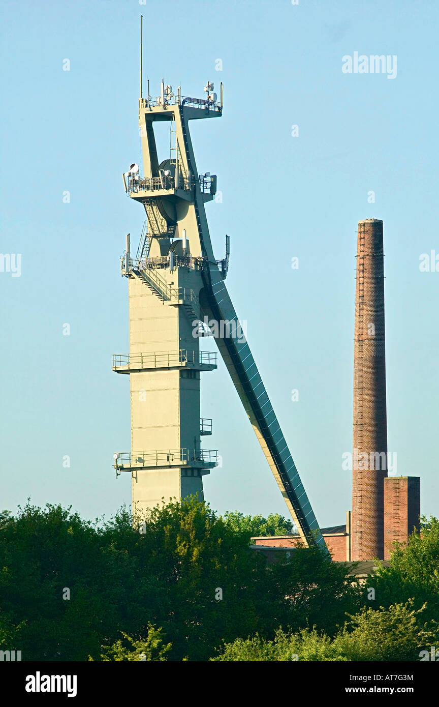 industrial tower in North Rhine Westphalia Germany Stock Photo