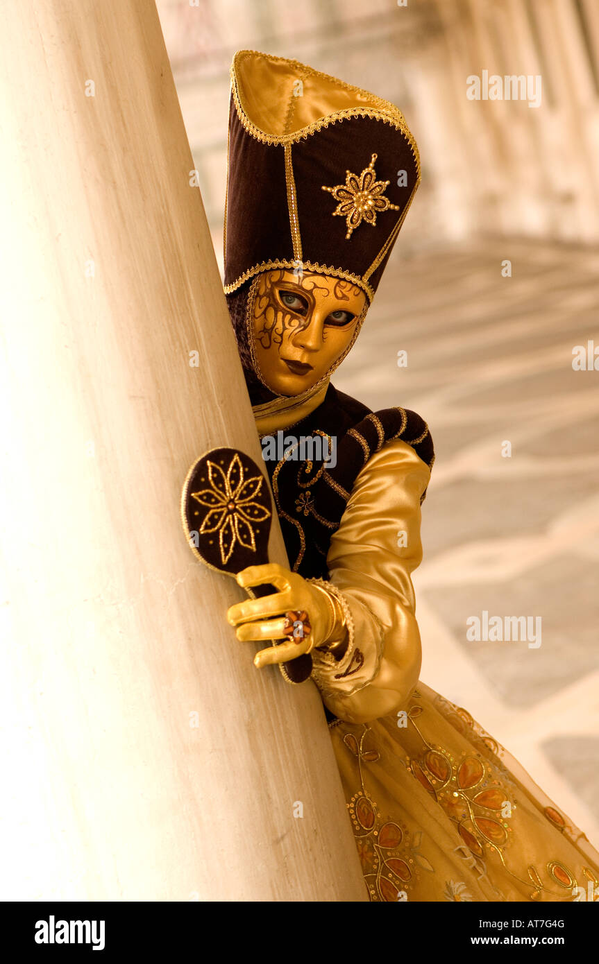 Features carnival masks venice hi-res stock photography and images - Alamy