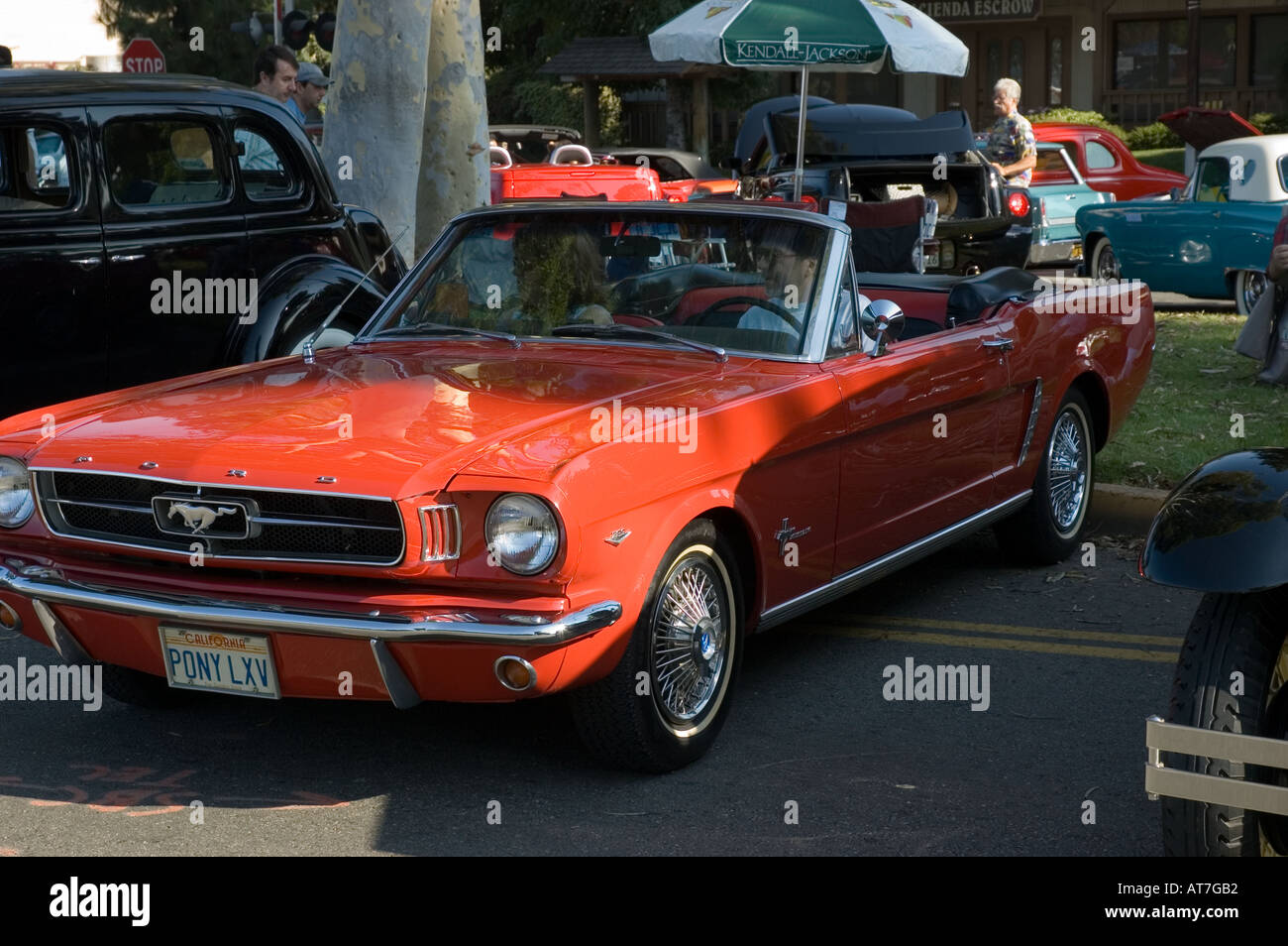 Los Angeles California car show antique customized Ford Mustang ...