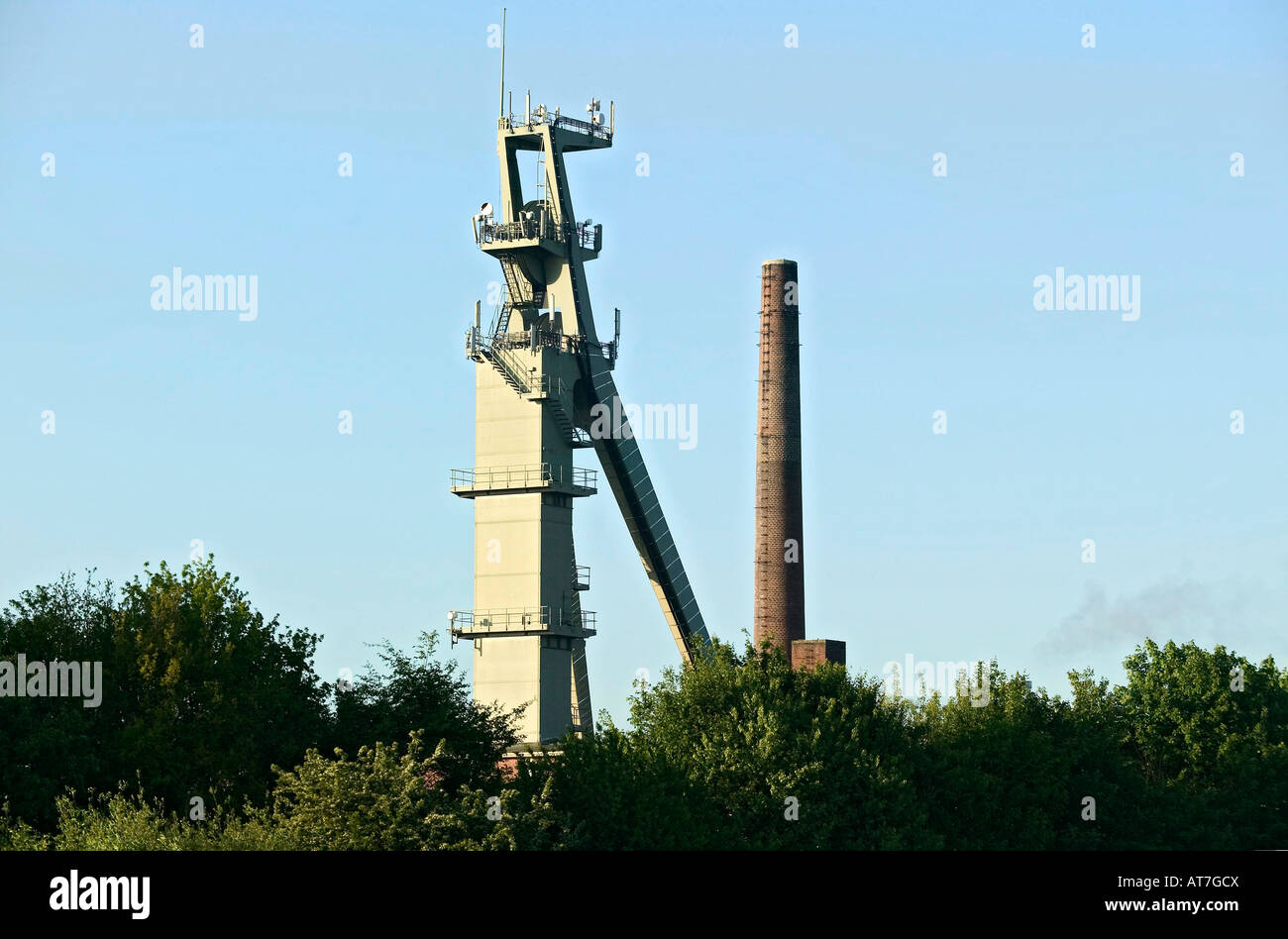 industrial tower in North Rhine Westphalia Germany Stock Photo Alamy