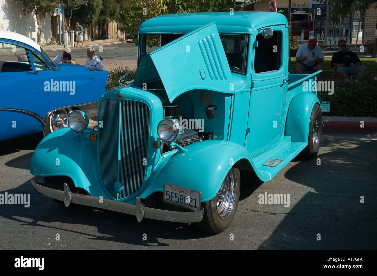 Los Angeles California car show antique customized Chevrolet Chevy