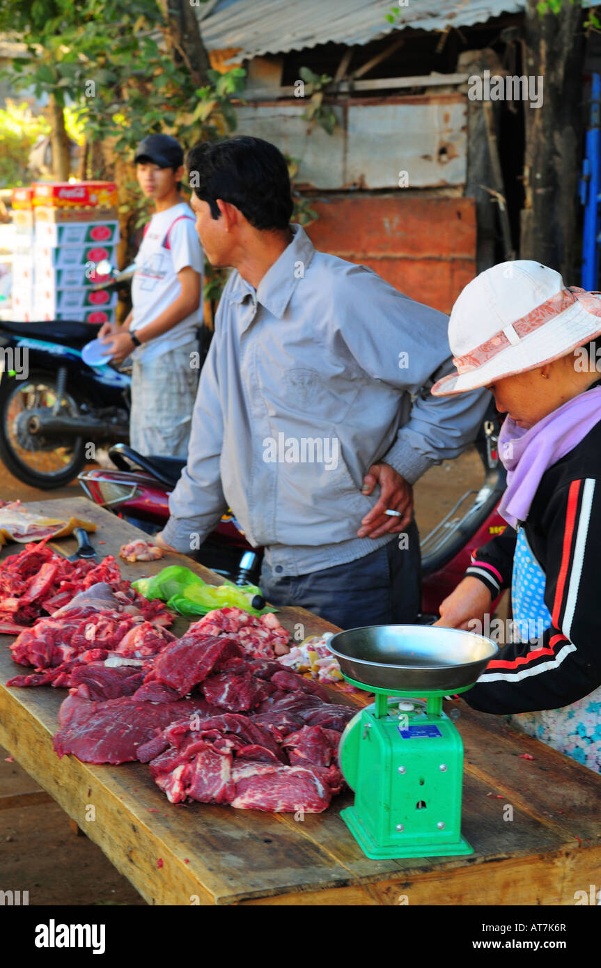 Meat for Sale in the Market , Vietnam Stock Photo Alamy