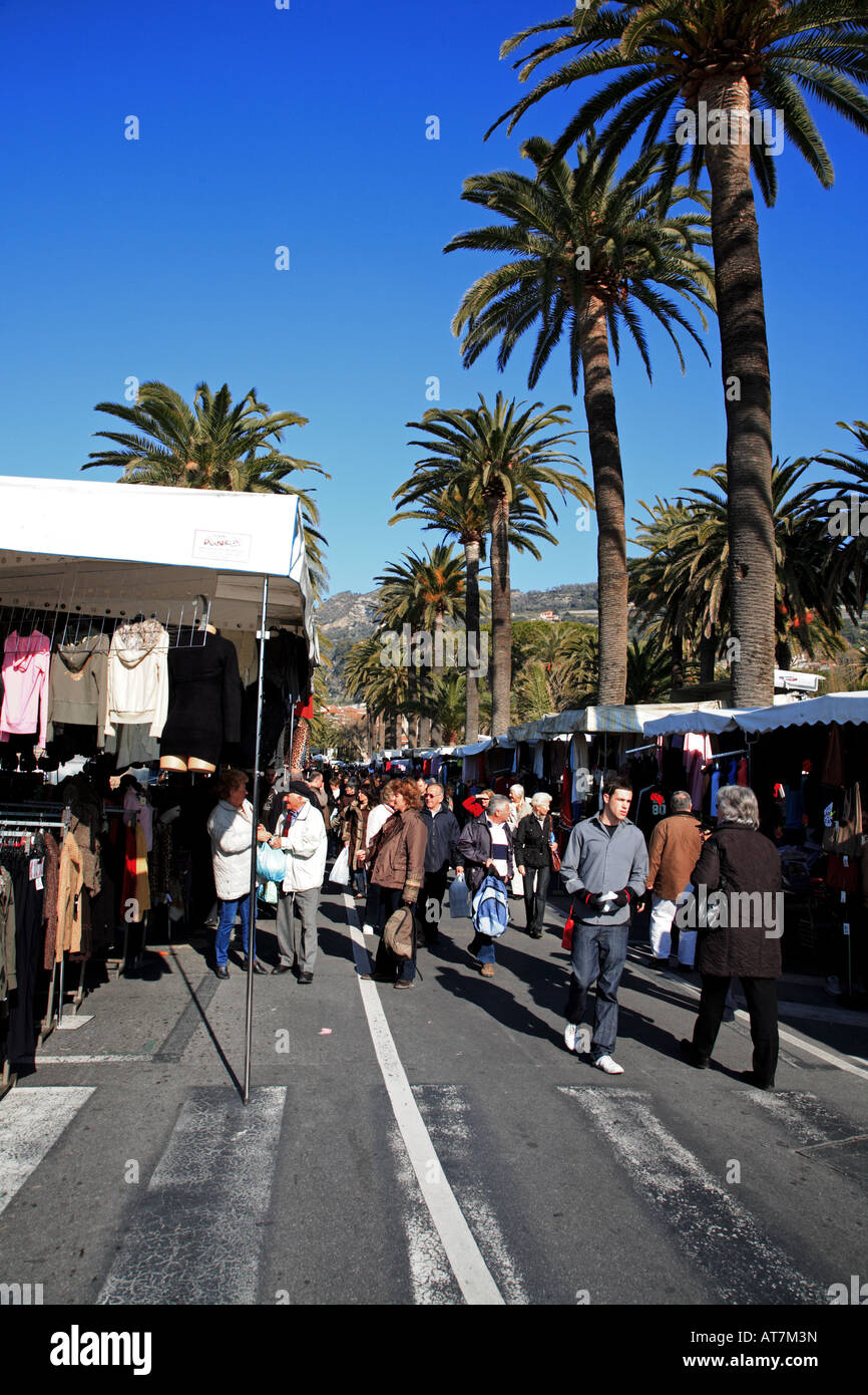 The renowned Friday Market at Ventimiglia Stock Photo Alamy