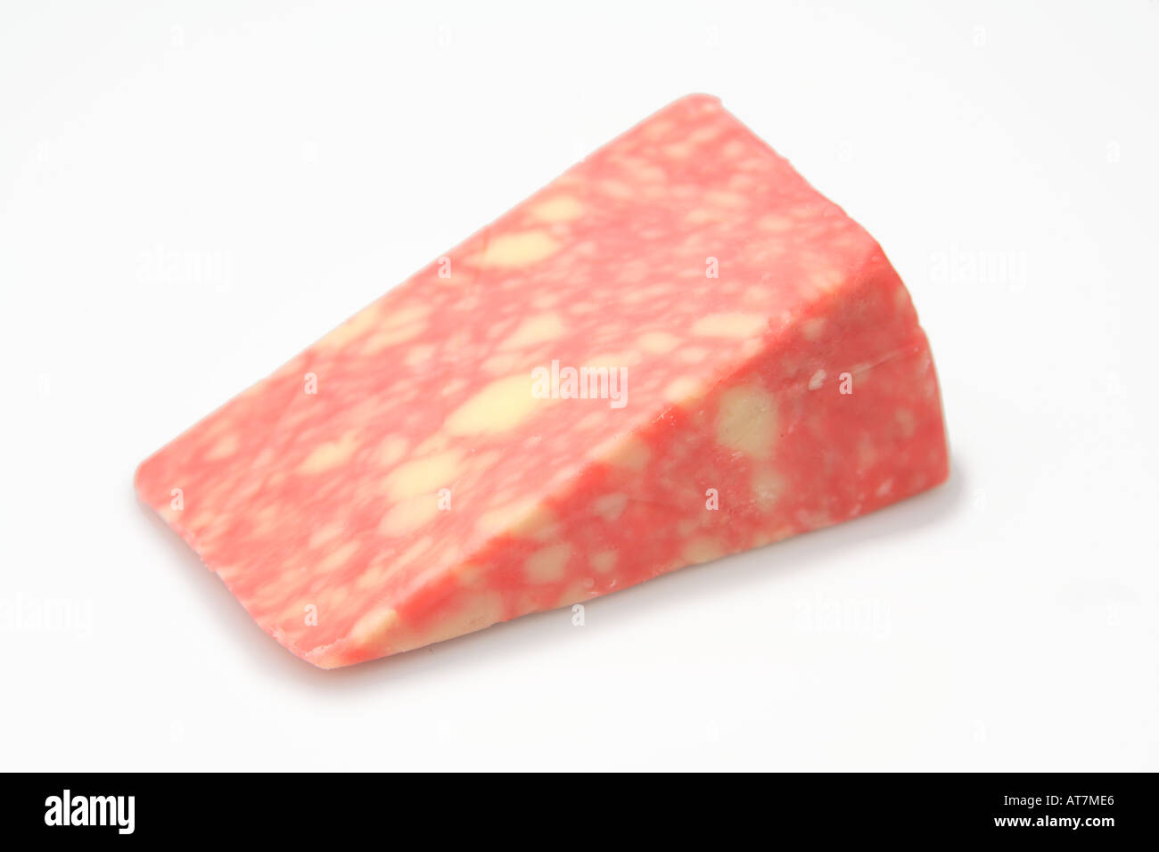 Red Windsor cheese with port marbling Stock Photo