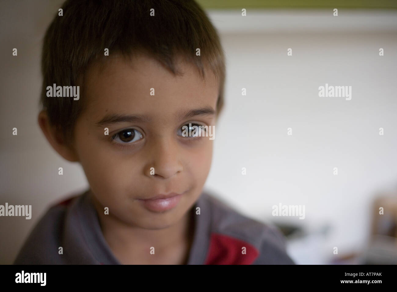 Enigmatic boy Stock Photo