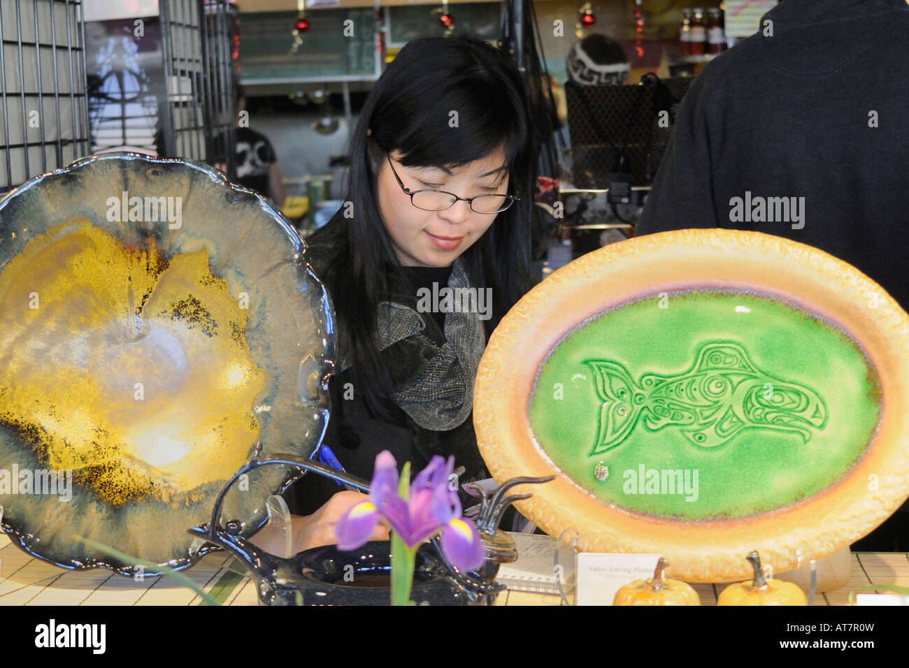 Iris Wong master crafter ceramics, Granville Island Public Market