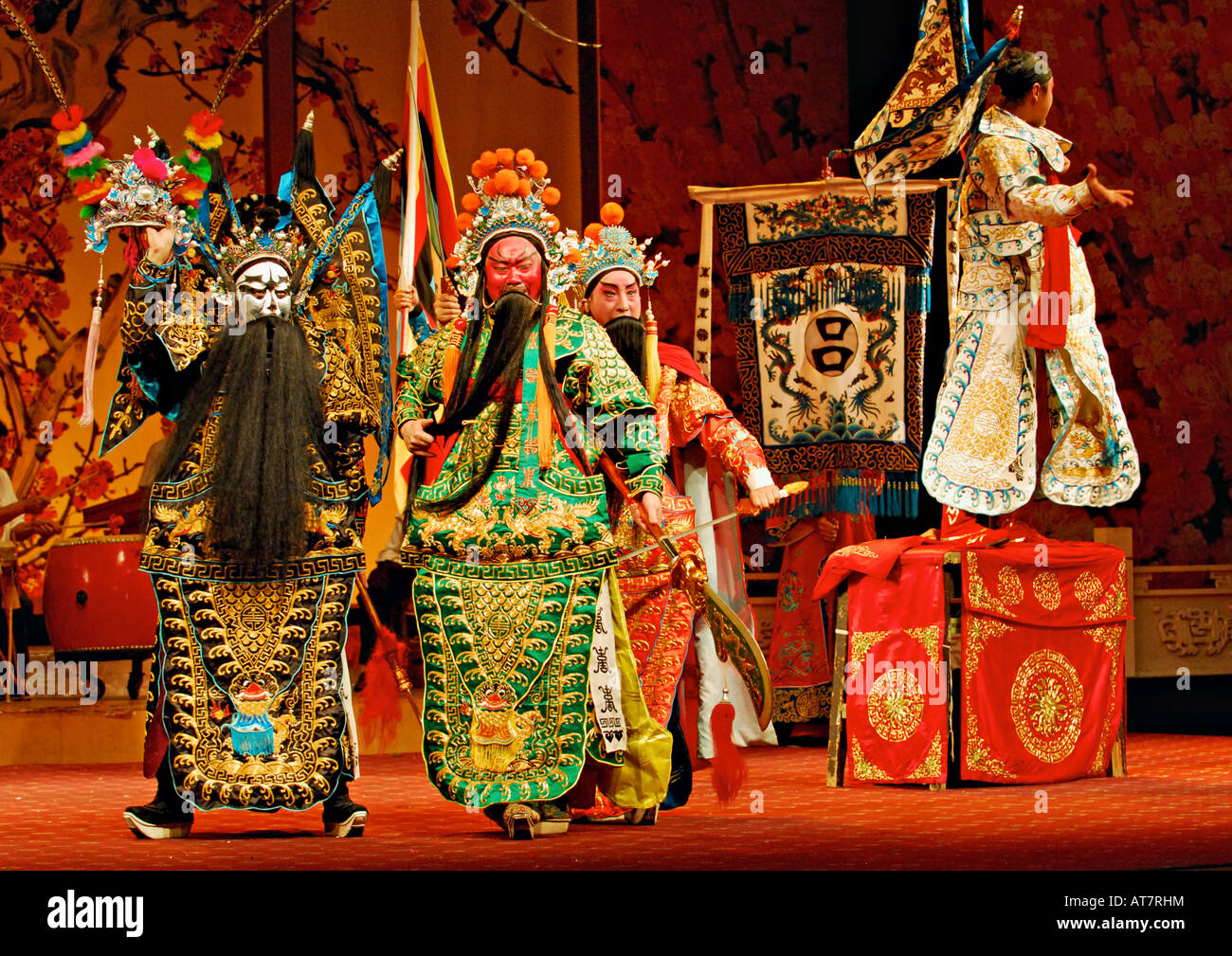 Traditional Sichuan Opera story, Chengdu China Stock Photo