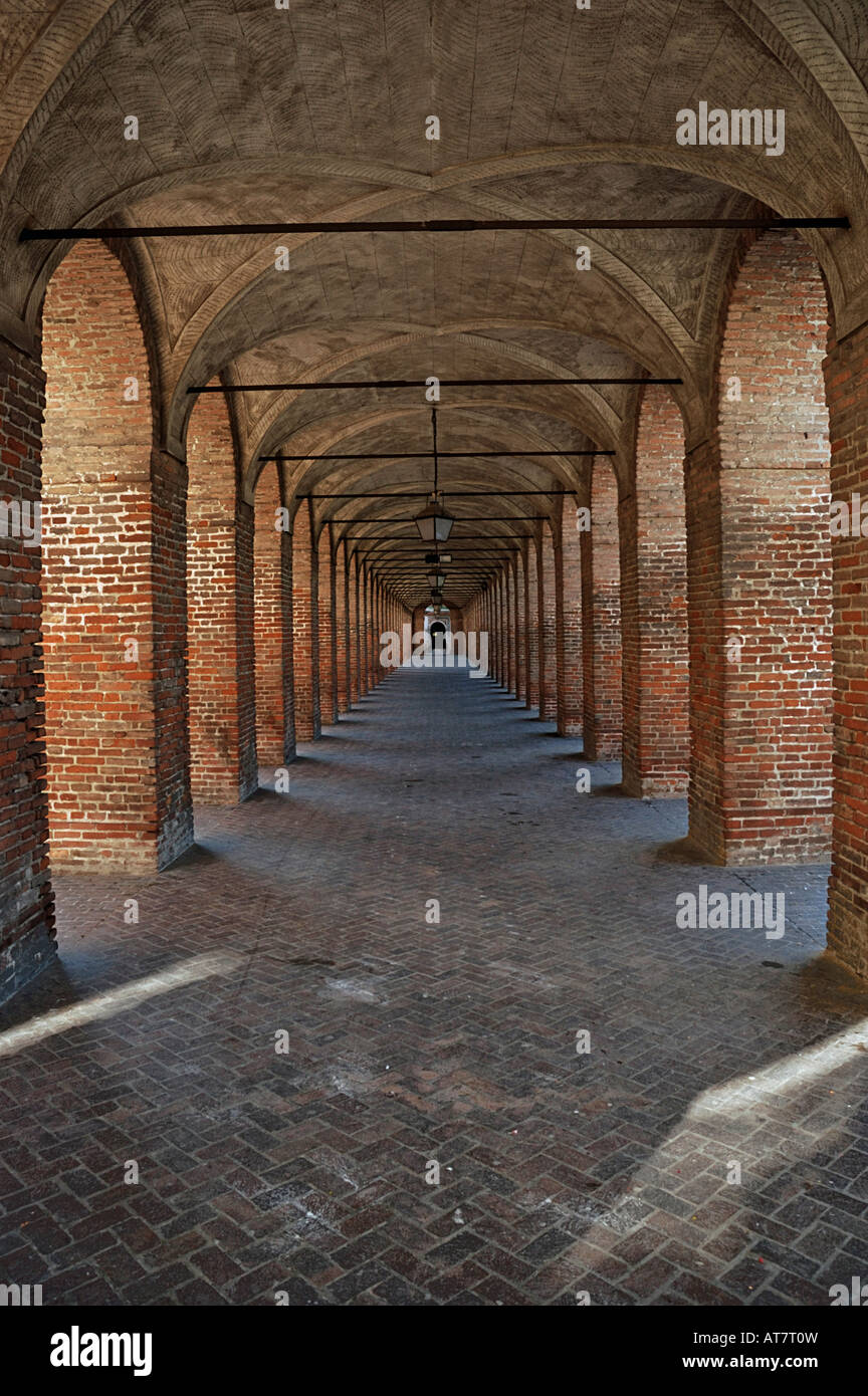 Sabbioneta, Galleria degli Antichi Stock Photo
