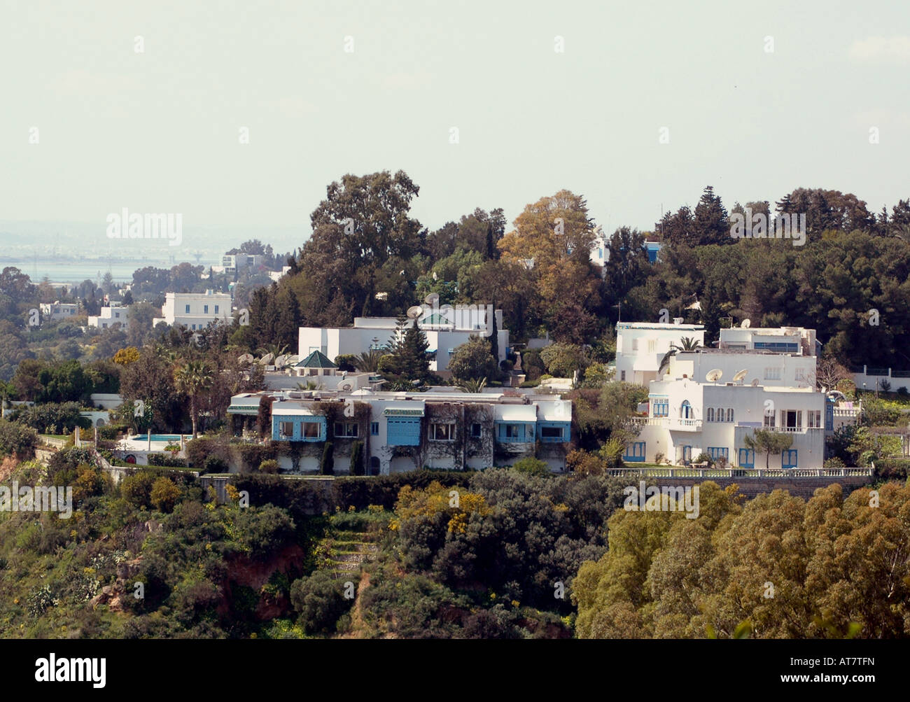 Houses and homes, Sidi Bou Said, Tunisia Stock Photo Alamy