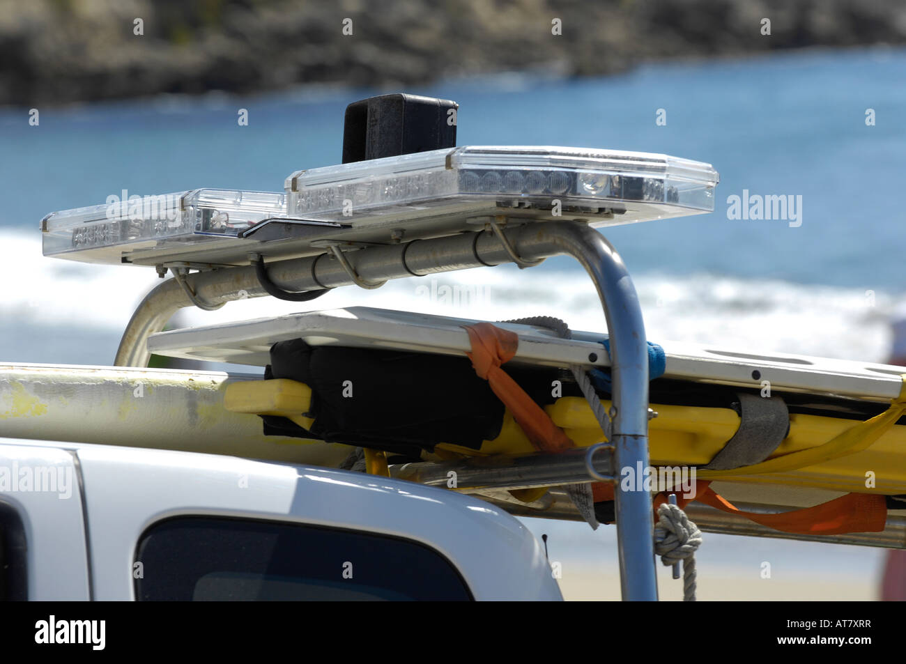 Police fire vehicle government first responder emergency light bar hires stock photography and
