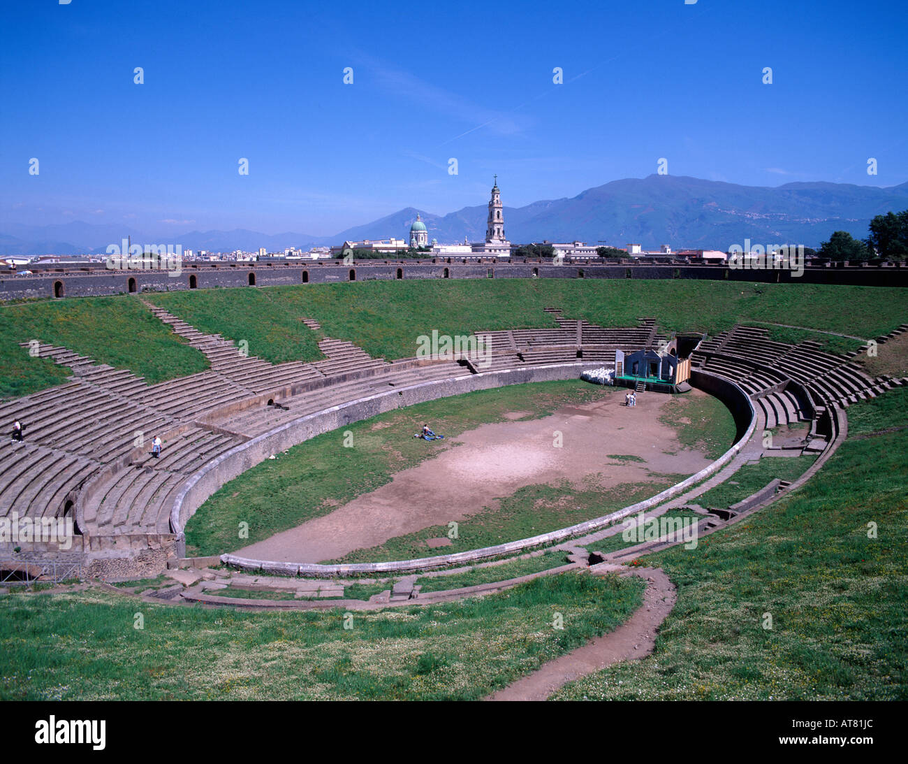 The Amphitheatre Pompeii Campania Italy Stock Photo Alamy
