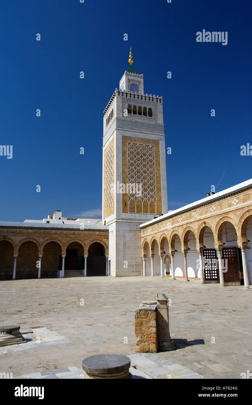The Great Mosque (Sidi Okba Mosque) in Kairouan, Tunisia Stock Photo