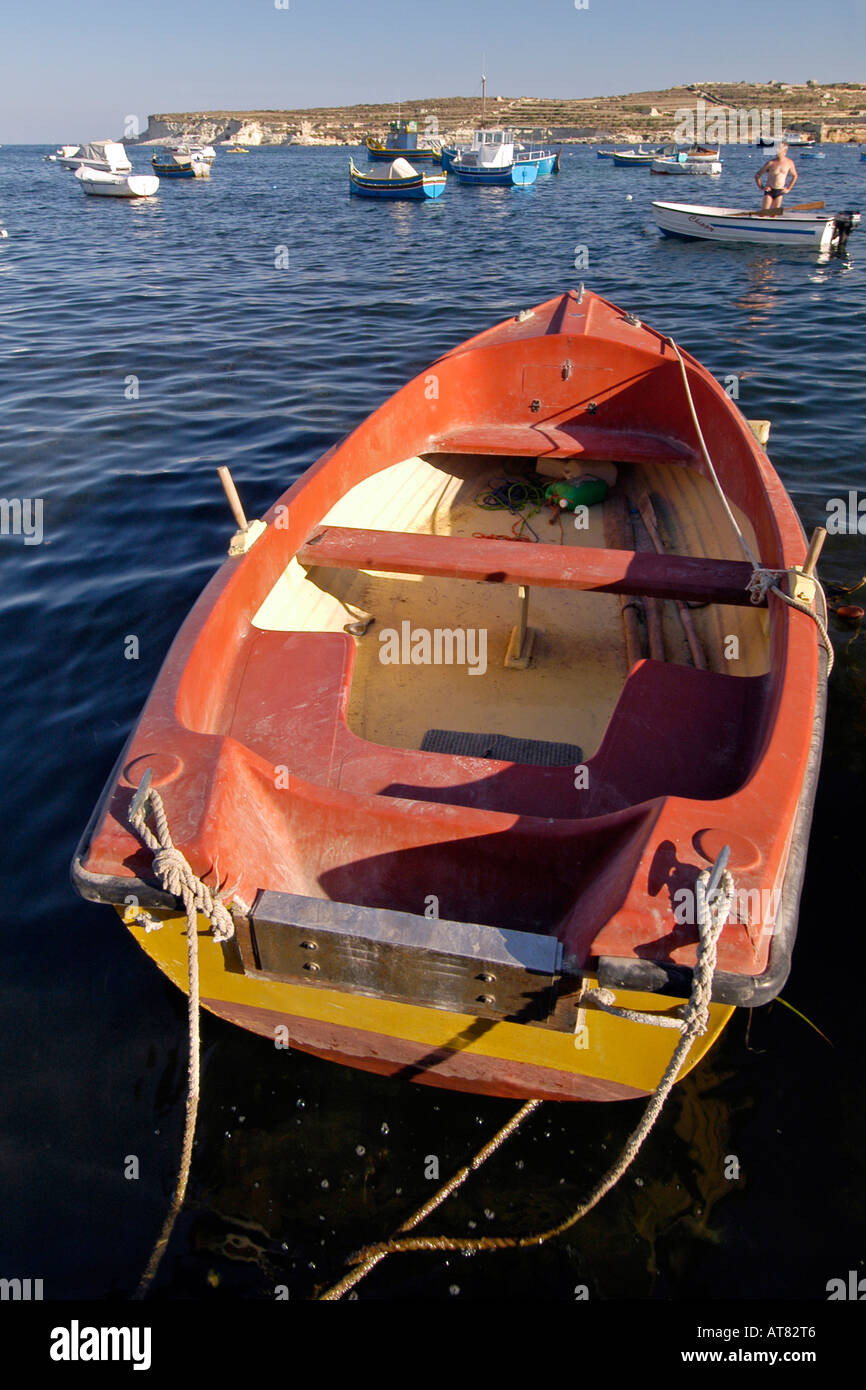 St Thomas Bay Malta Stock Photo Alamy