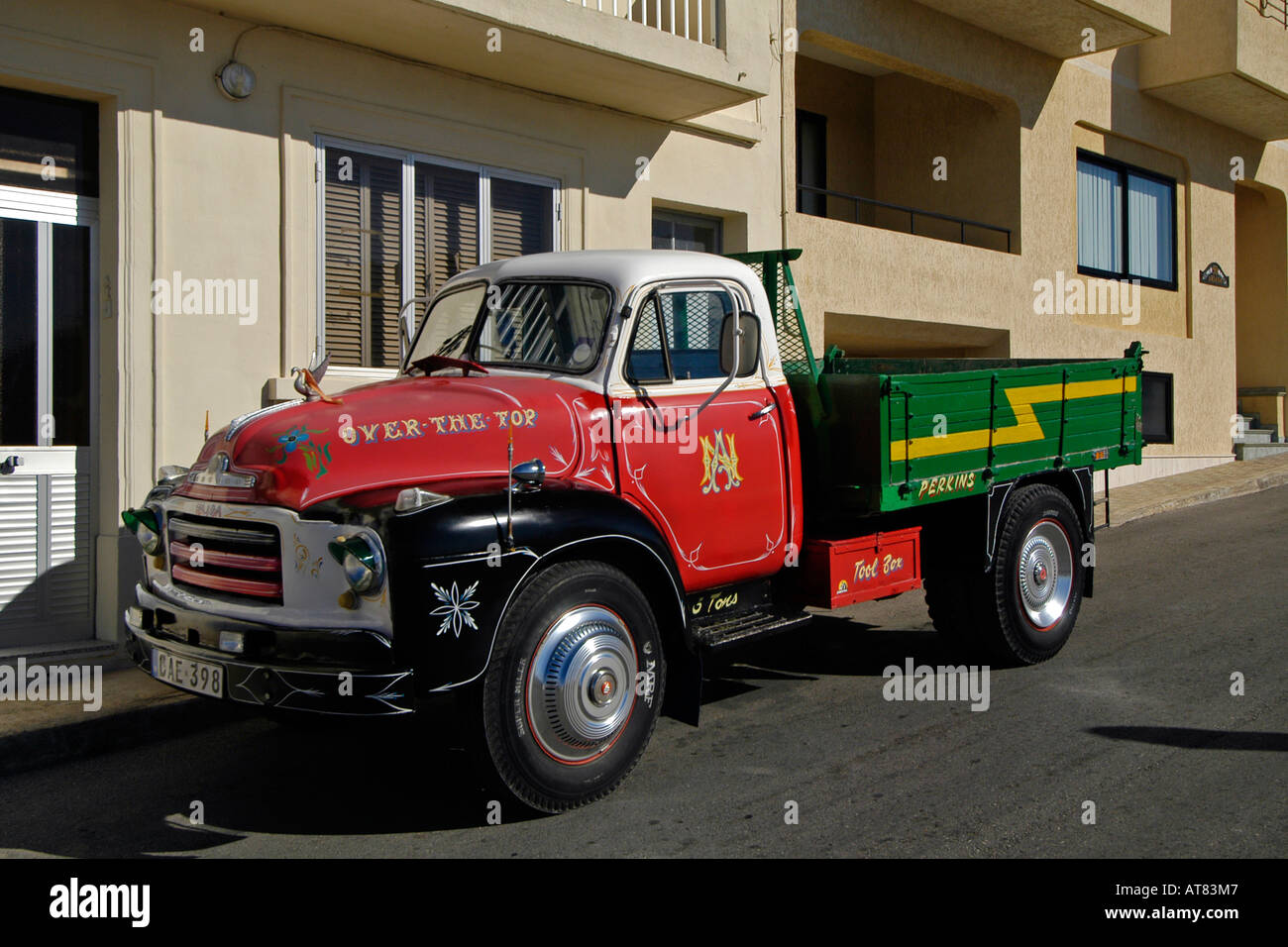 Bedford truck Mellieha Malta Stock Photo