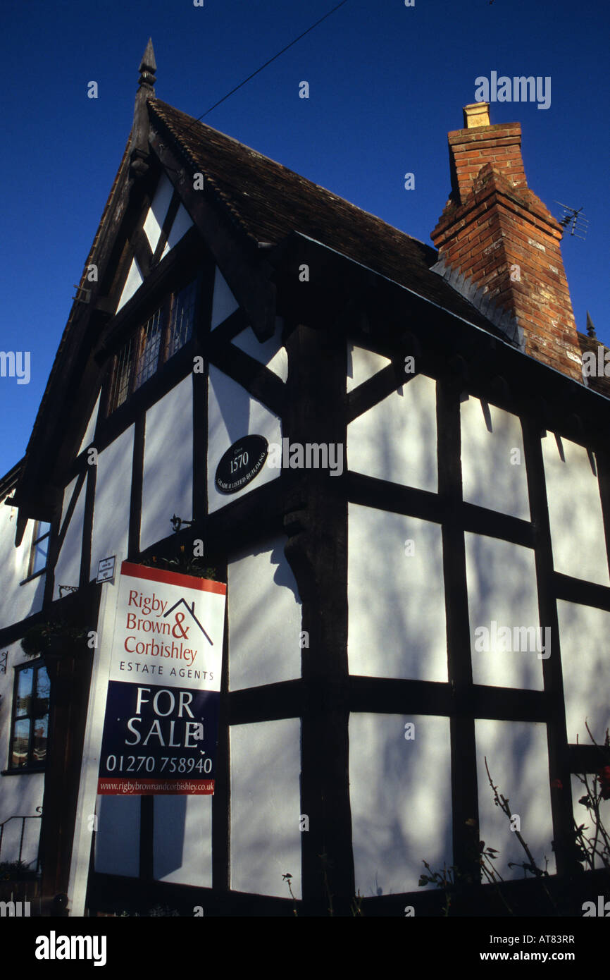 Listed Building For Sale Sandbach Cheshire Stock Photo Alamy