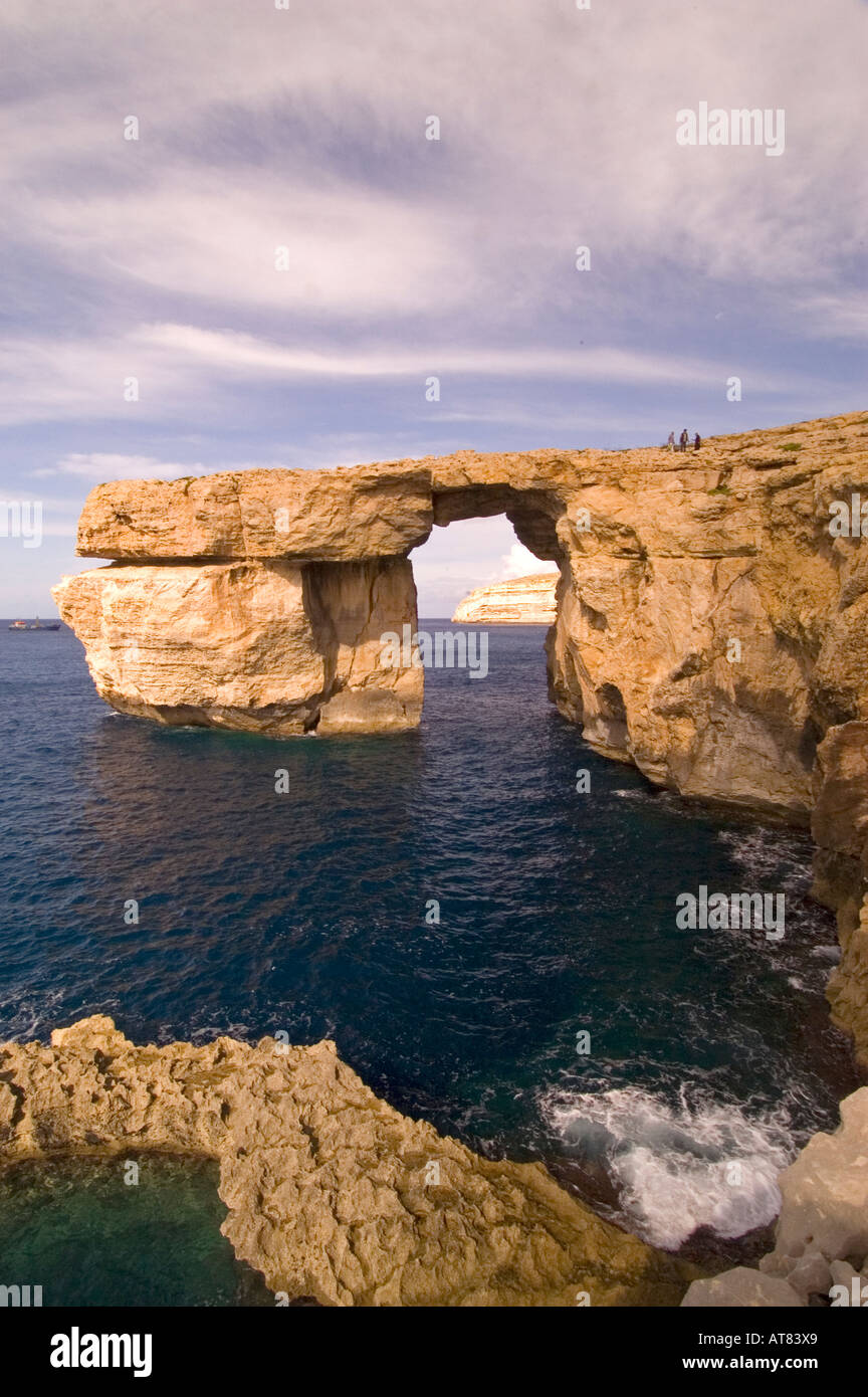 Azure Window Dwejra Point Gozo Malta Stock Photo