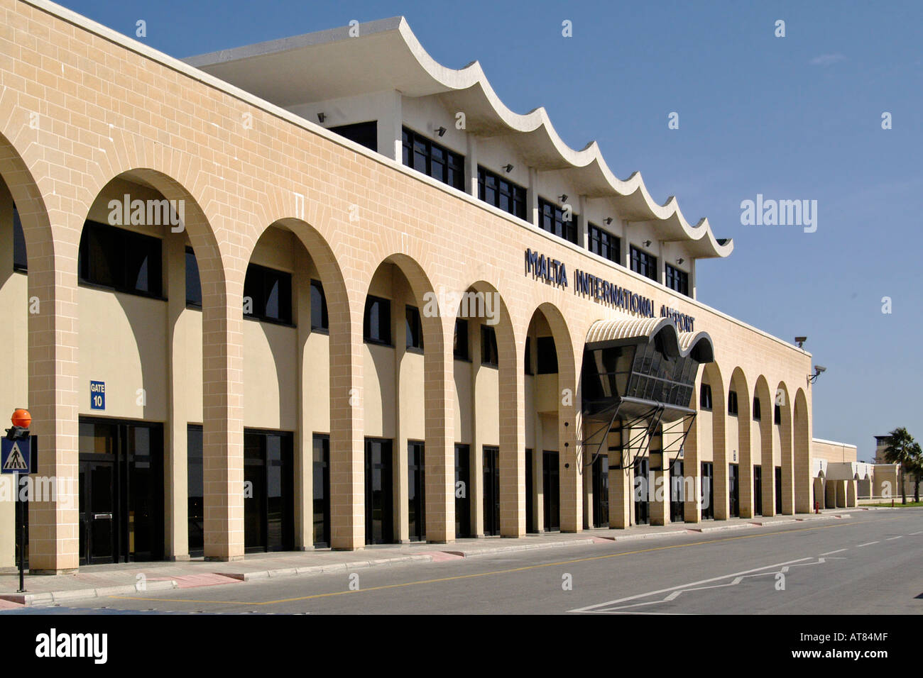 Malta International Airport terminal Stock Photo Alamy