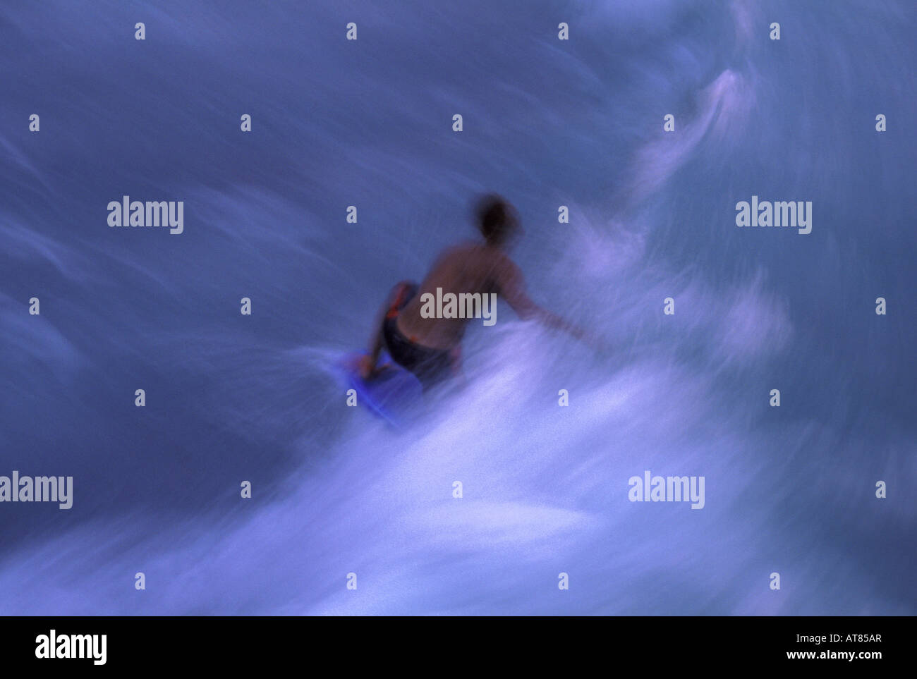 Surfing, Swirling surf dream Stock Photo Alamy