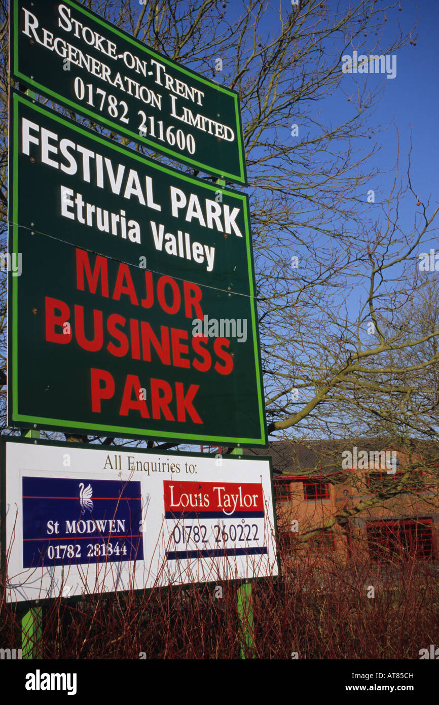 Major Business Park StokeonTrent Stock Photo Alamy