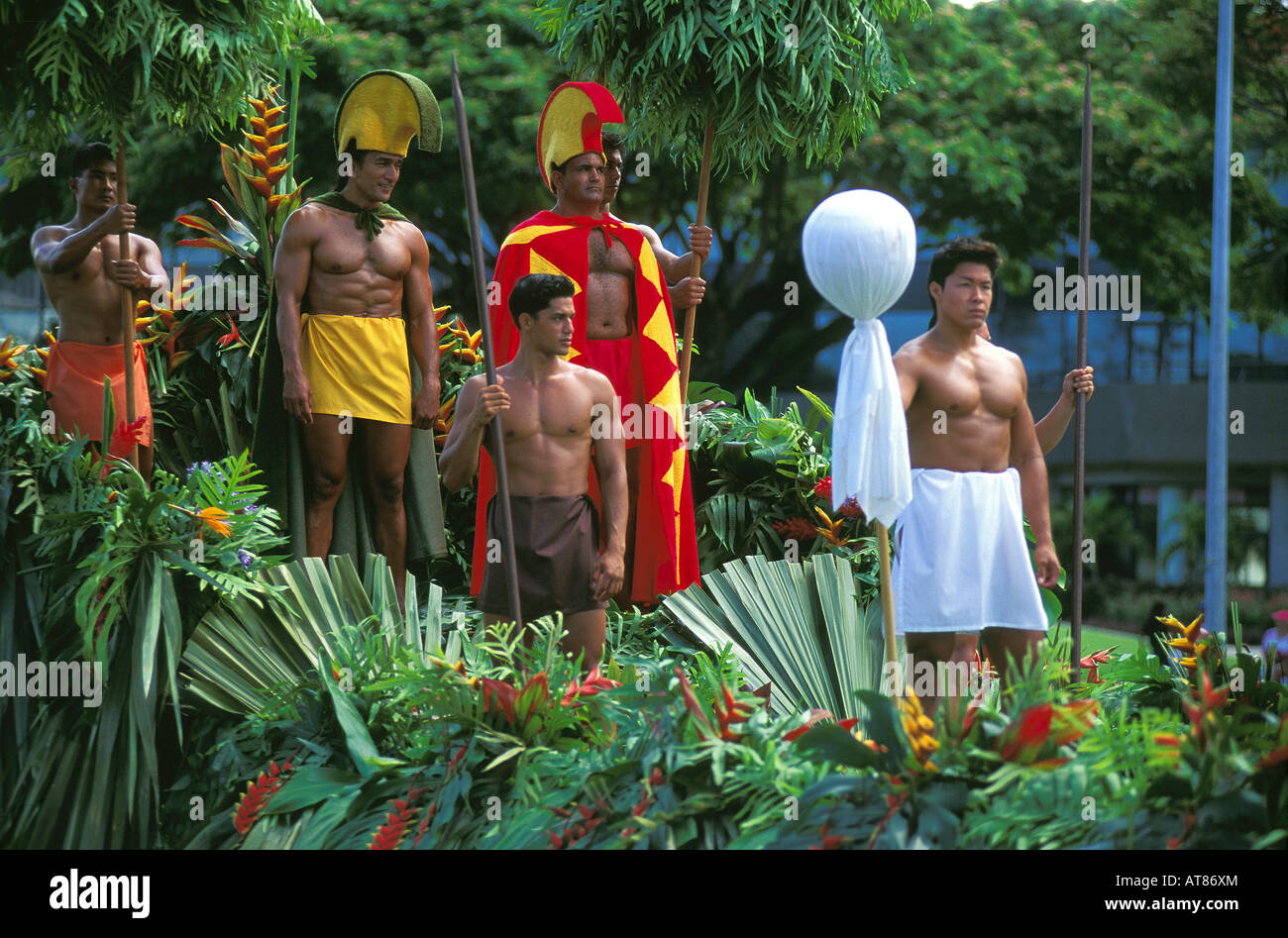 Royal Court float in the Kamehameha Day Parade, which commemorates