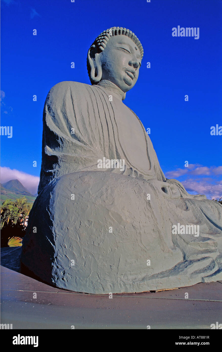 Lahaina, Jodo mission Buddha, Maui Stock Photo
