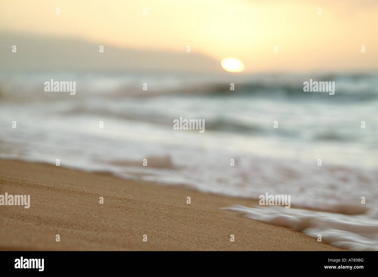 Gentle ocean waves wash over hi-res stock photography and images - Alamy