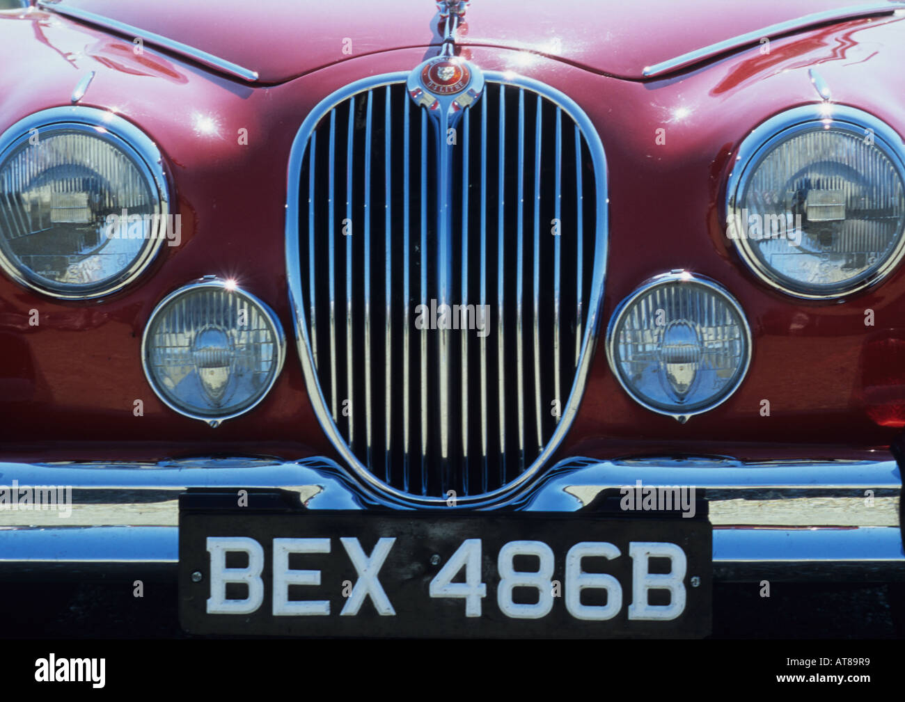 Jaguar 3.4 Litre classic car Stock Photo Alamy
