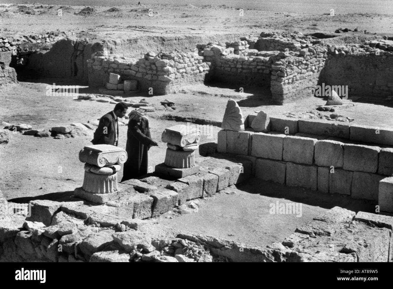 Kuwait Archaeological Excavations At Failaka Island Pre Iraq Invasion Stock Photo