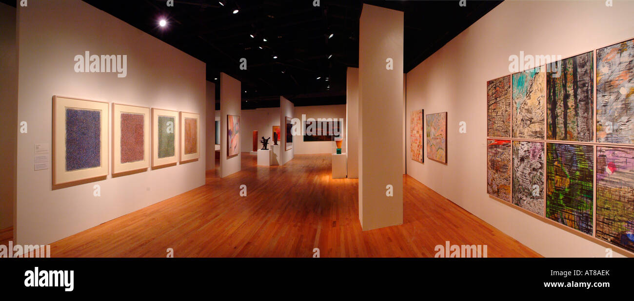 Interior of a gallery at the Hawaii State Art Museum in downtown