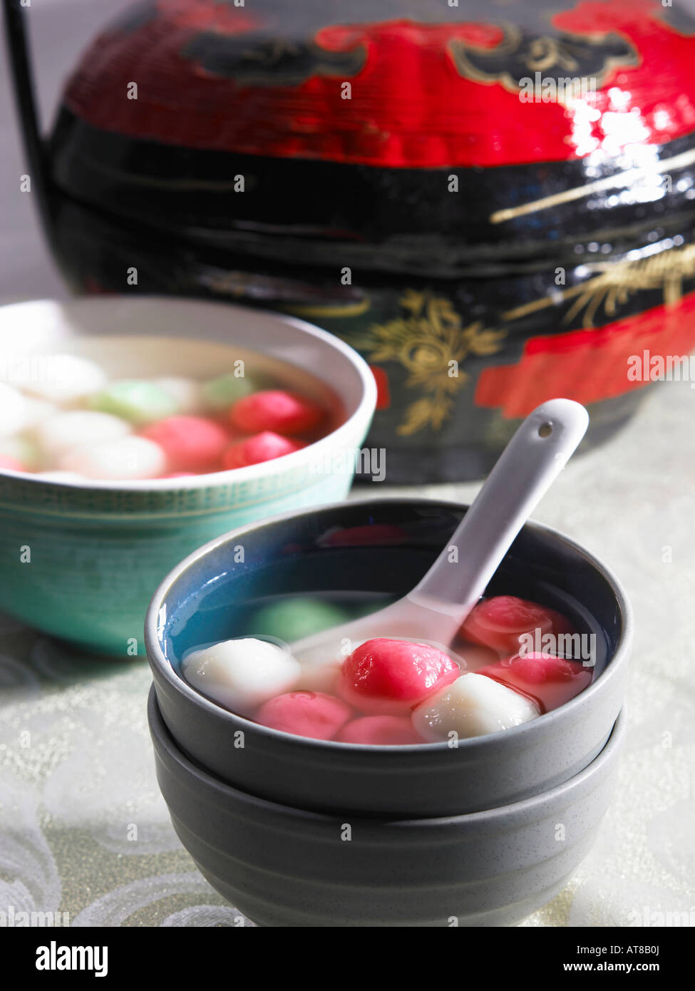 colourful chinese tong yun in the bowl Stock Photo Alamy