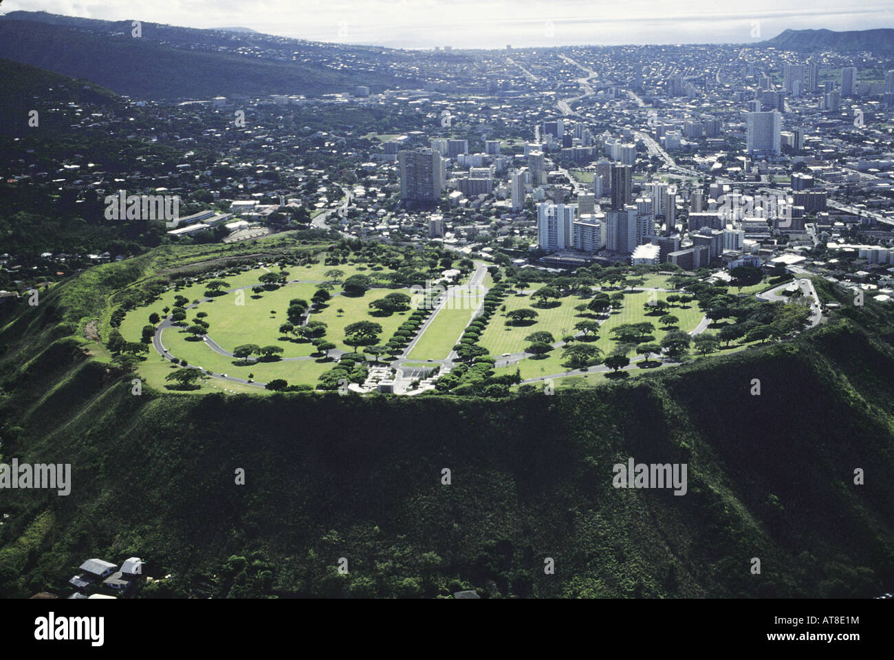 Punchbowl crater aerial hires stock photography and images Alamy