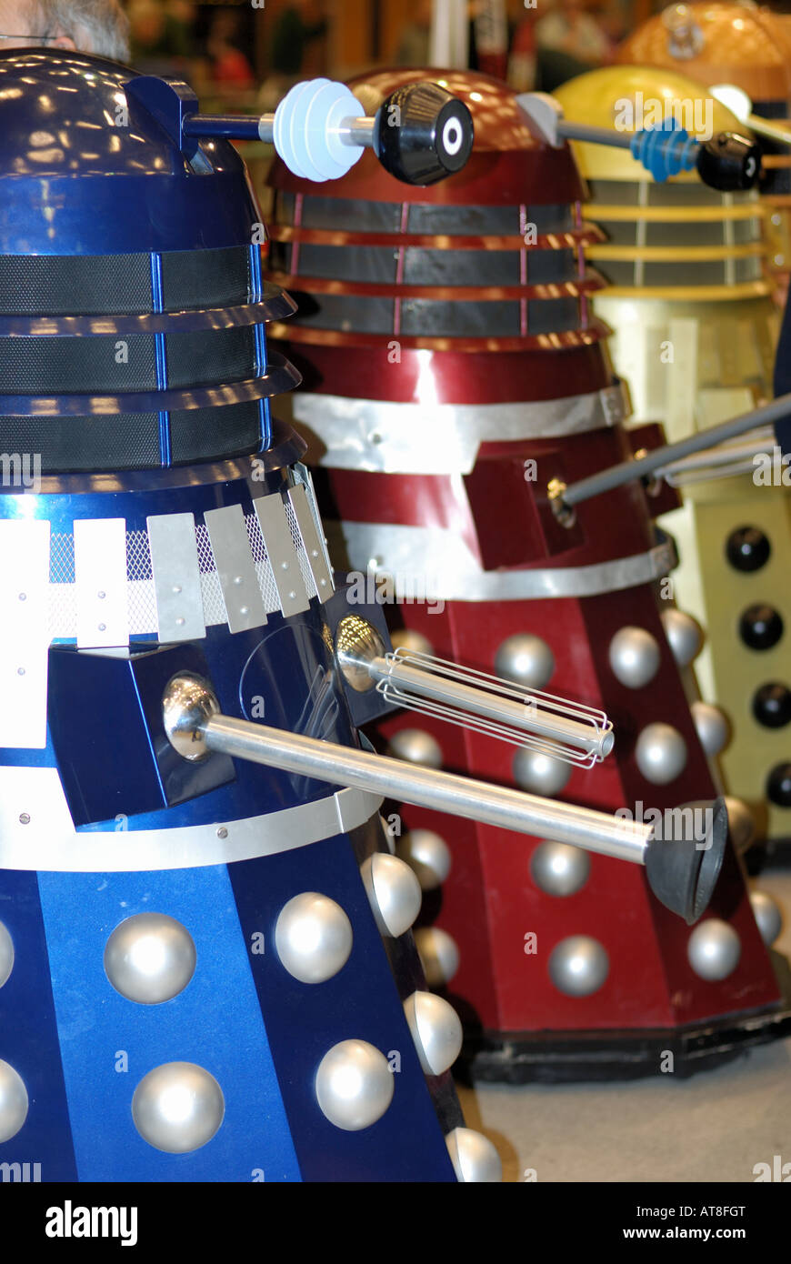 Dalek at toy fair Stock Photo