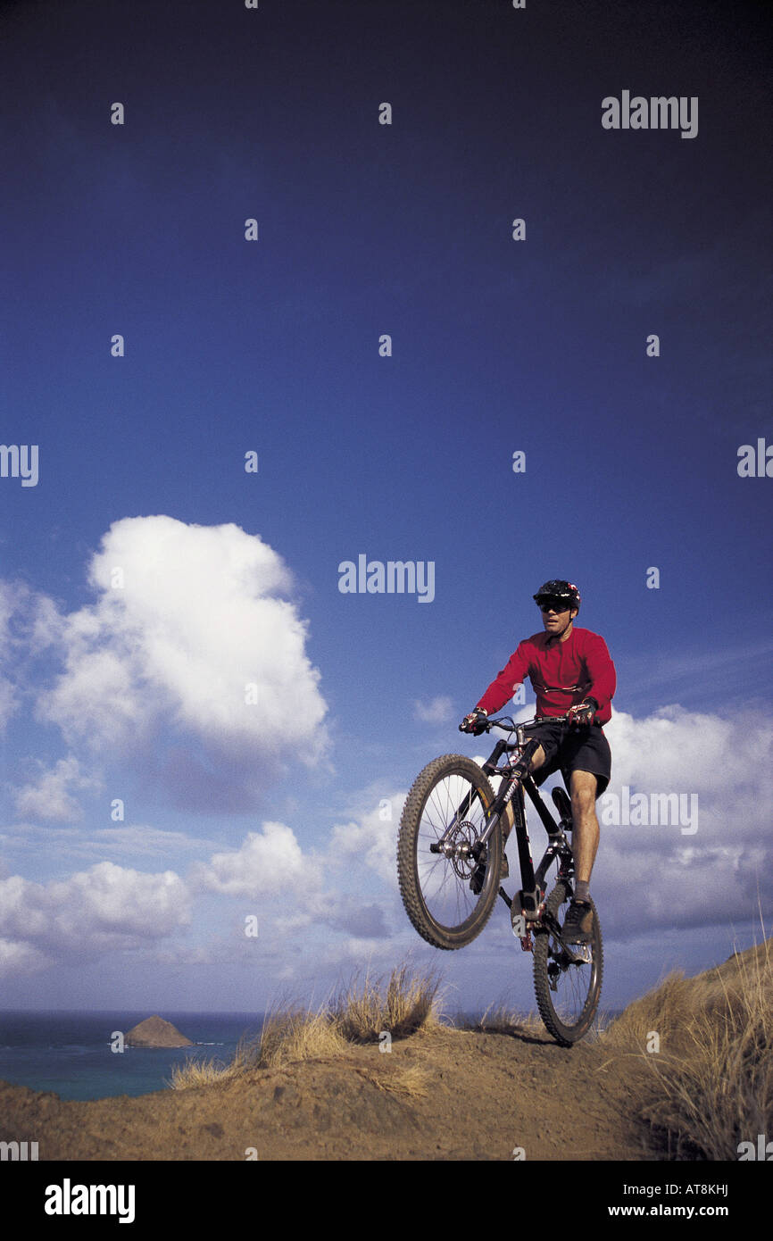 Mountain Biking, Oahu Stock Photo Alamy