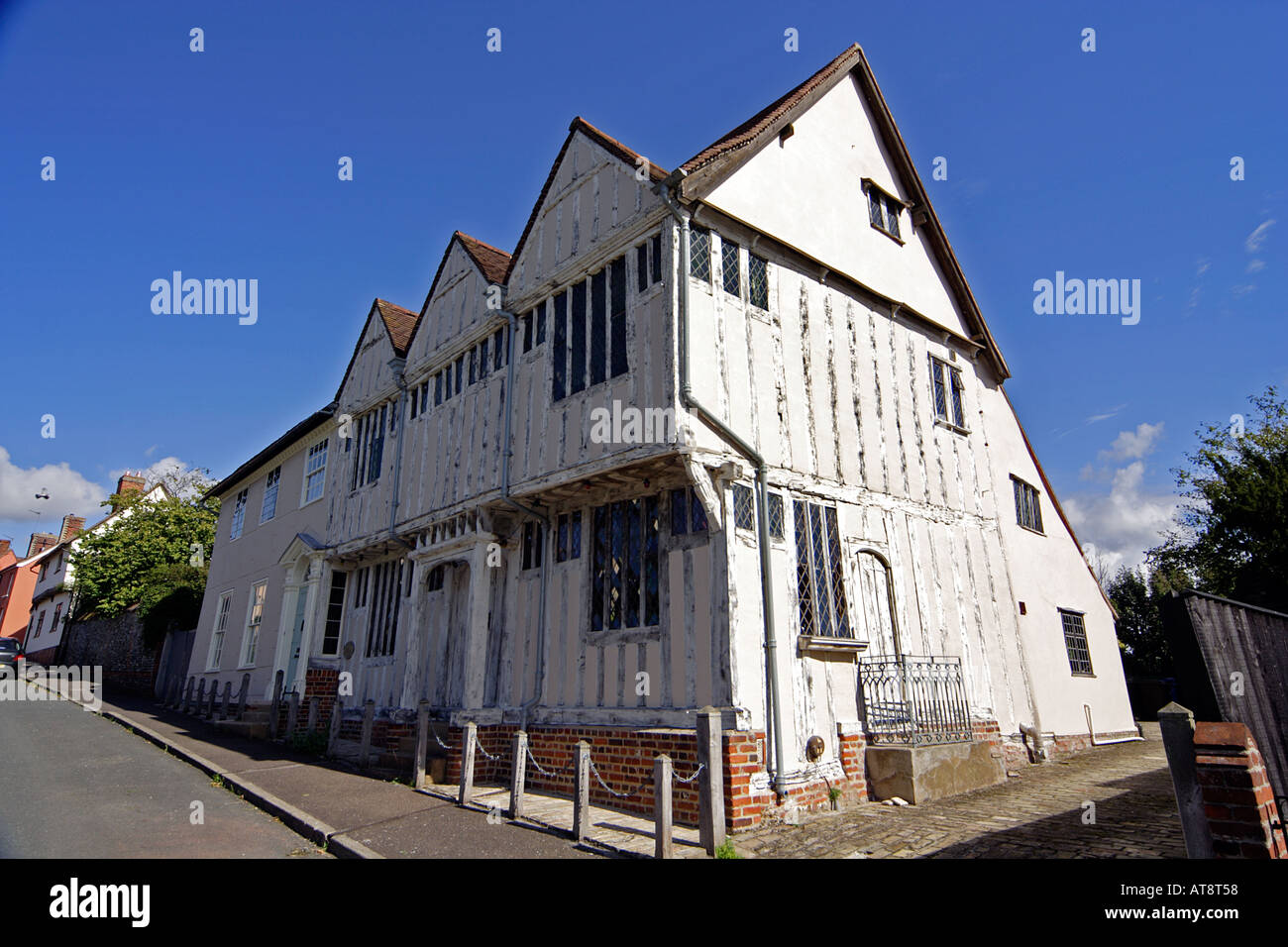 Shilling Old Grange medieval timber framed house in Lavenham Suffolk UK