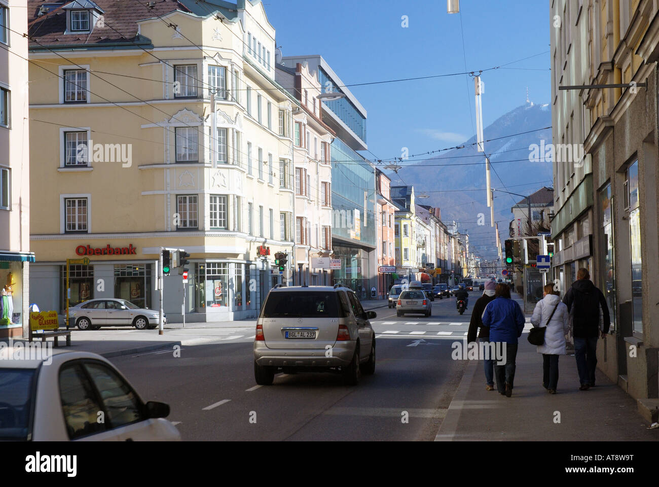 Main shopping street in Salzburg Austria Stock Photo - Alamy